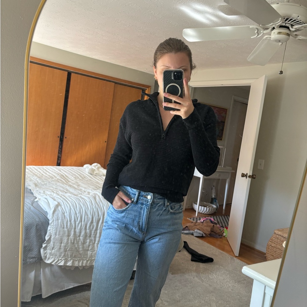 Aerie knit zip up